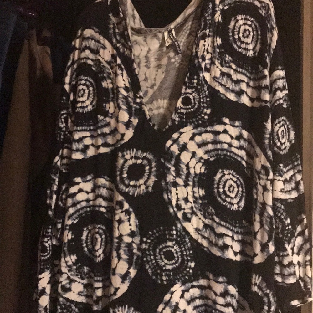 Hooded swimsuit cover Tie-dye effect. 3x
